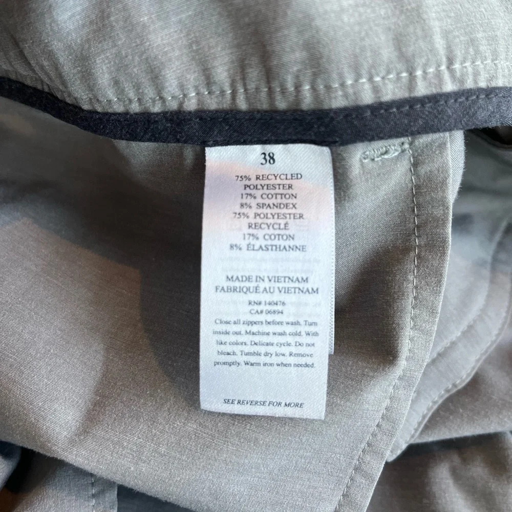 Faherty Belt Loop All Day Shorts Sz 38 Ice Ice Gray